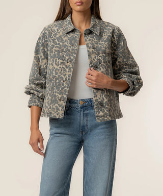 Bailey Leopard Denim Jacket