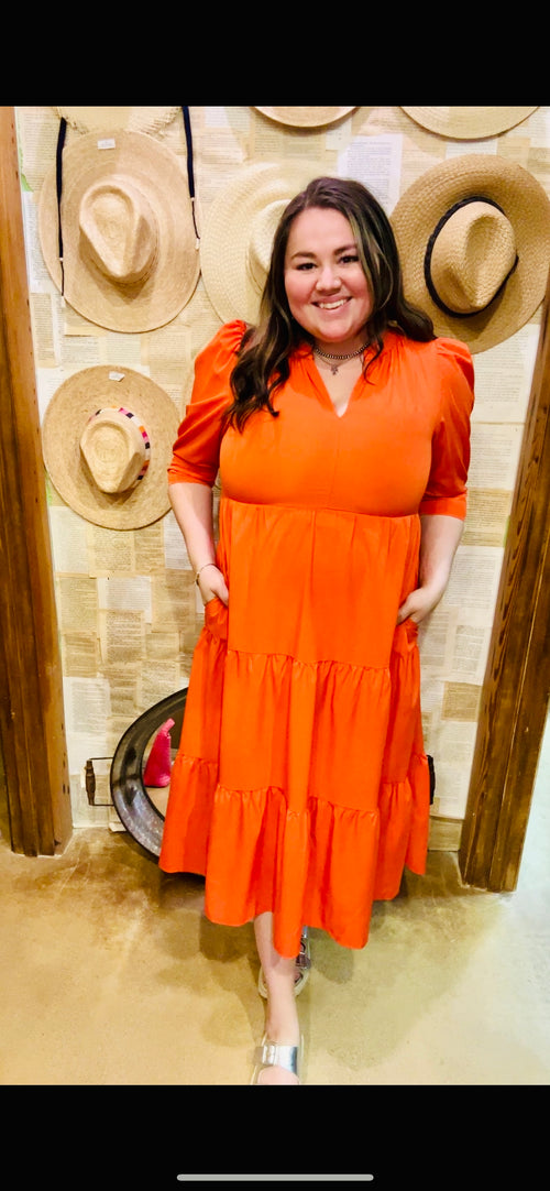 Orange Sun Dress