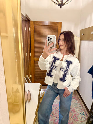 Custom Owls Open Front Sweatshirt