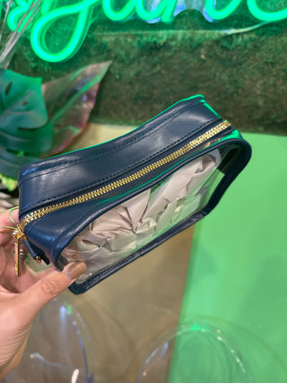 Clear & Navy Stadium Purse