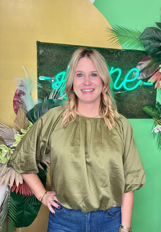 The Olive Blouse
