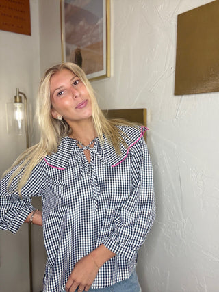 Kendall Gingham Blouse