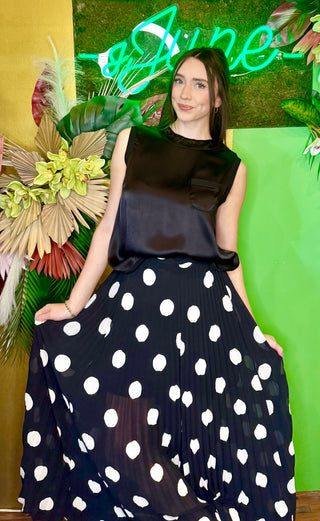 Polka Dot Maxi Skirt