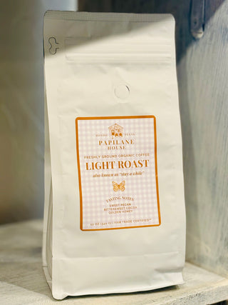 “Stay a While” Light Roast Organic Coffee
