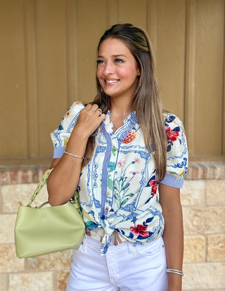Capri Ruffle Blouse
