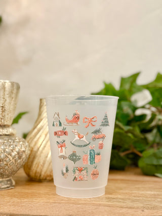 Christmas Vintage Ornaments Plastic Cup