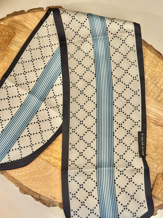 Aqua Dotted Scarf
