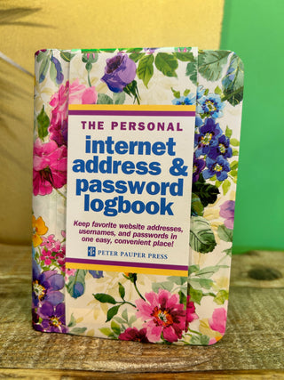 The Personal Internet Address & Password Logbook Floral