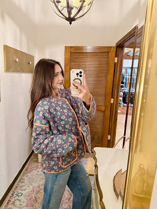 Cher Block Print Jacket