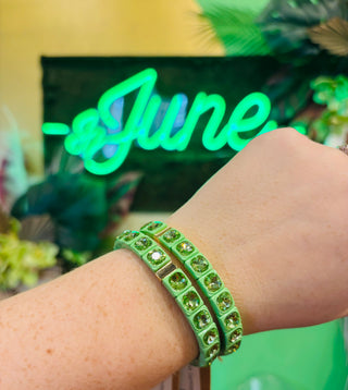 Stella Gemstone Bracelet - Green