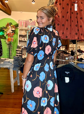 Betsy Blue Floral Dress