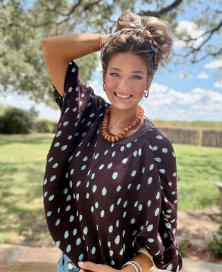 Olivia Spotted Blouse