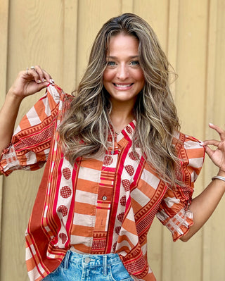 Jackie Cinnamon Top
