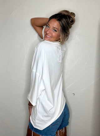 Football Patch Oversized Tee