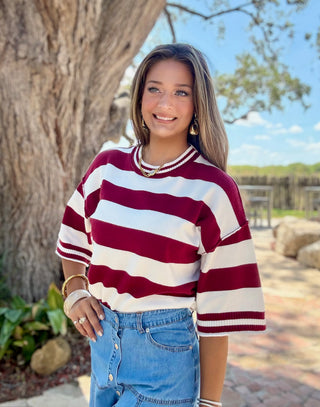 Brooke Gameday Knit Top