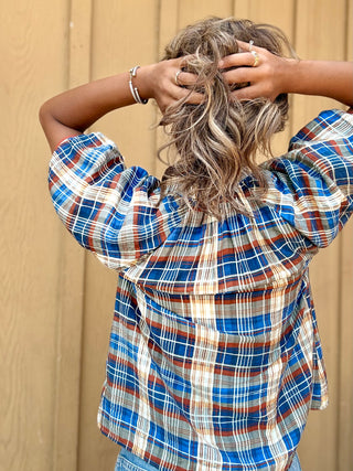 Marnie Plaid Blouse