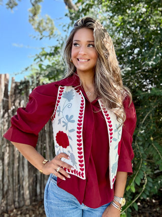 Blair Burgundy Top