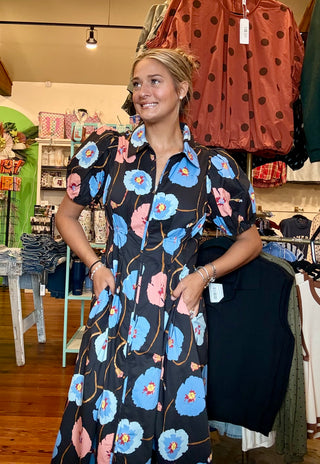 Betsy Blue Floral Dress