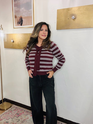 Camryn Burgandy Sweater