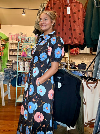 Betsy Blue Floral Dress
