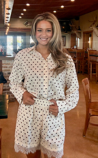 Poppy Polka Dot Set