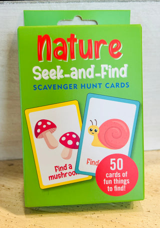 Seek and Find Scavenger Hunt Cards Nature