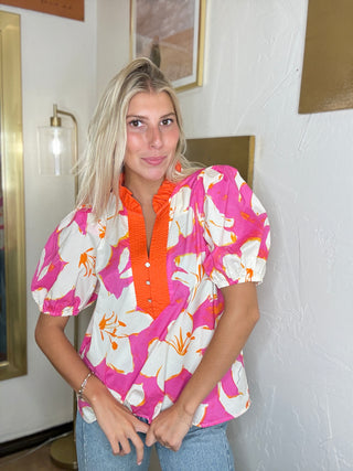 Susan Floral Blouse