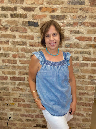 Ashleigh Blue Denim Top
