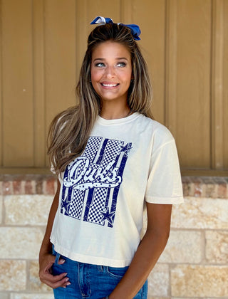 Hondo Owls Ivory Crop Tee