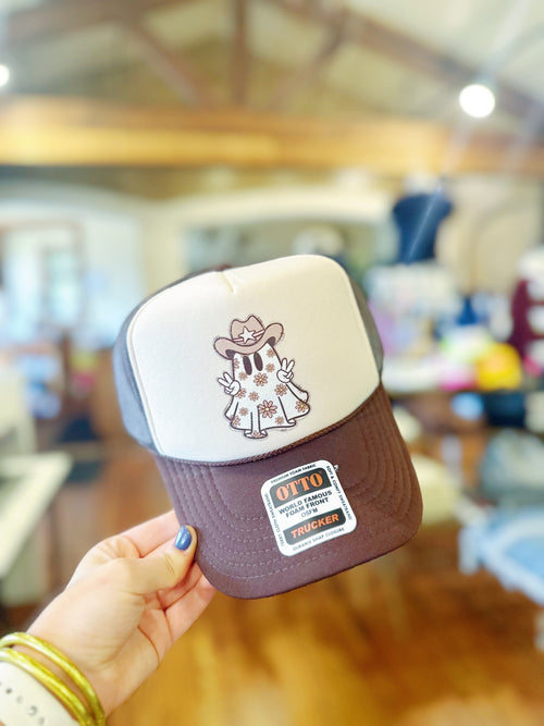 Cowboy Ghost Trucker Hat