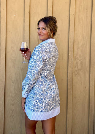 Betsy Blue Shirt Dress