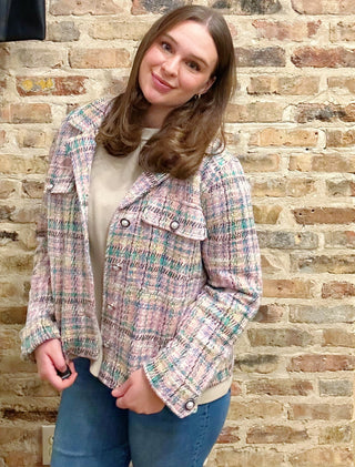 Rose Multi Plaid Jacket