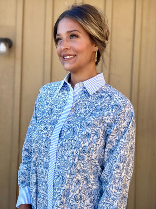 Betsy Blue Shirt Dress
