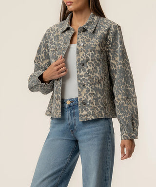 Bailey Leopard Denim Jacket