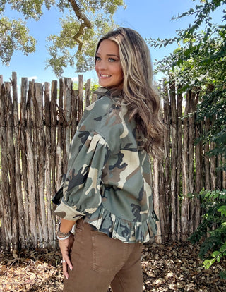 Whitley Camo Button Down