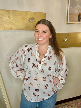 Rowyn Western Blouse