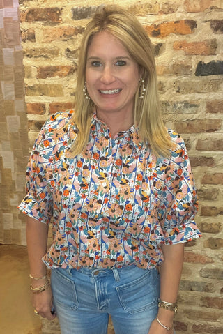 Peach Royal Blouse