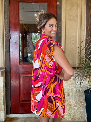 Terri Tropical Vibrant Dress