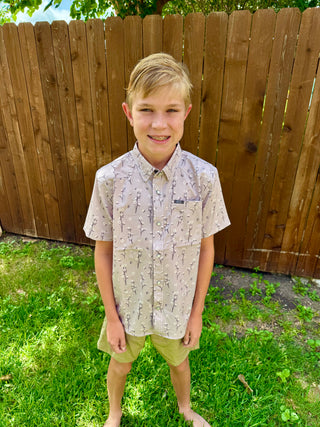 Youth Cotton Button Up