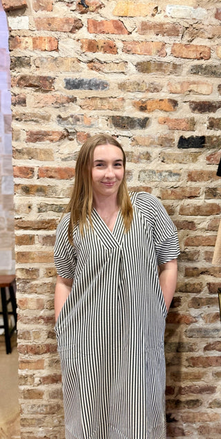Black Striped Dress