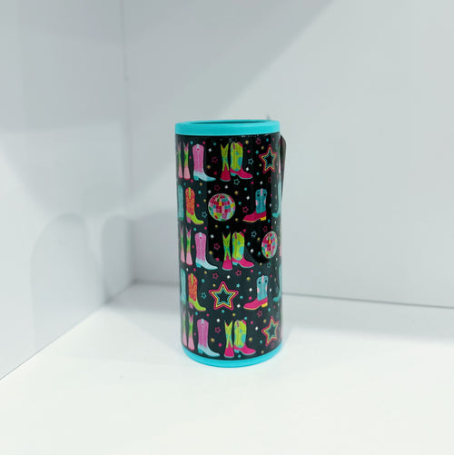 Disco Cowgirl Skinny Can Cooler (12oz)