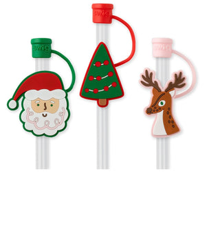 Christmas Straw Topper Set