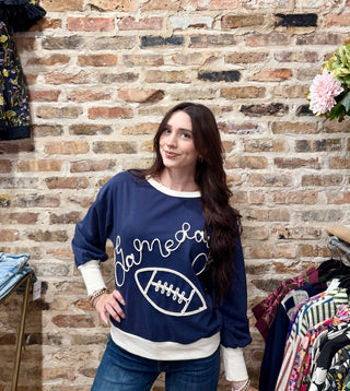 Game Day Sweatshirt-Navy