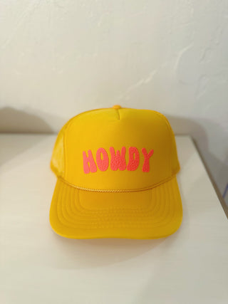 Mustard Howdy Trucker Hat