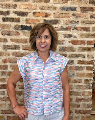 Ashlynn Aztec Pastel Blouse