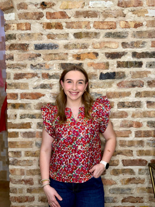 Floral Abstract Blouse