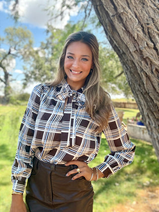 Laurie Plaid Blouse