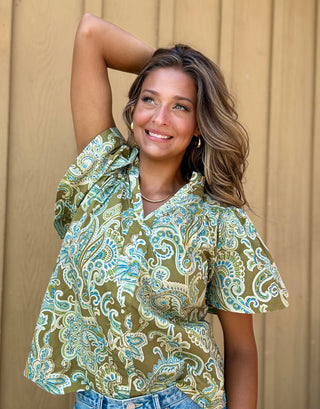 Midge Paisley Blouse