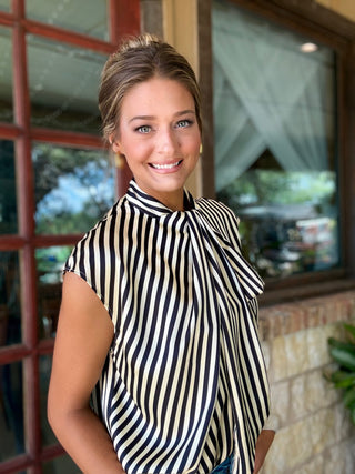 Aubrey Striped Blouse