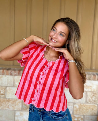 Penny Scalloped Blouse
